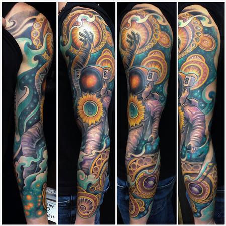 Tattoos - Astronaut Space Dreams Sleeve Tattoo - 87404